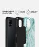 Burga Tough Case Samsung Galaxy A22 5G Hoesje Uluwat Wave Print