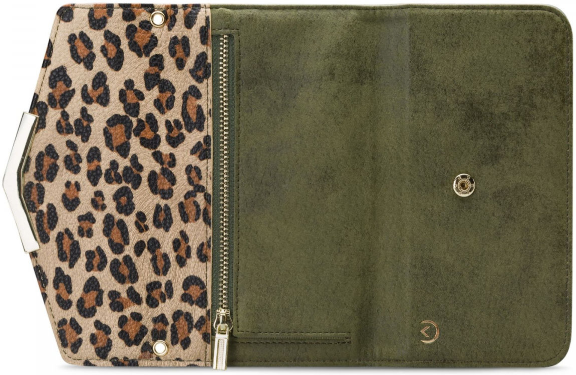 Mobilize Velvet Clutch Samsung Galaxy S21 FE Hoesje Green Leopard afbeelding 3