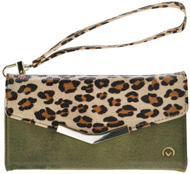 Mobilize Velvet Clutch Samsung Galaxy S21 FE Hoesje Green Leopard afbeelding 1