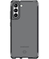 ITSKINS Spectrum Clear Samsung Galaxy S21 FE Hoesje Zwart