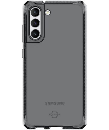 ITSKINS Spectrum Clear Samsung Galaxy S21 FE Hoesje Zwart Hoesjes