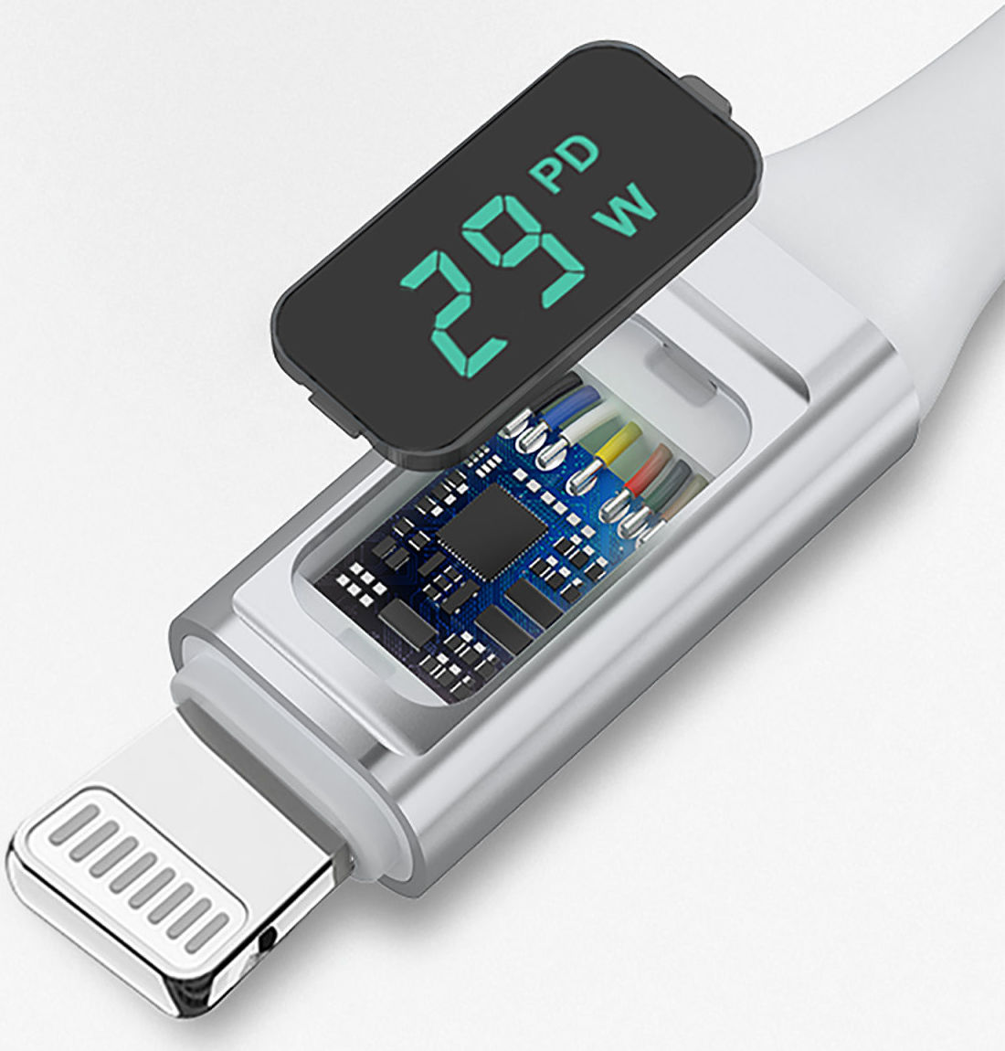 4smarts DigitCord 30W USB-C naar Lightning Kabel MFI 3A Blauw 1.5M afbeelding 6