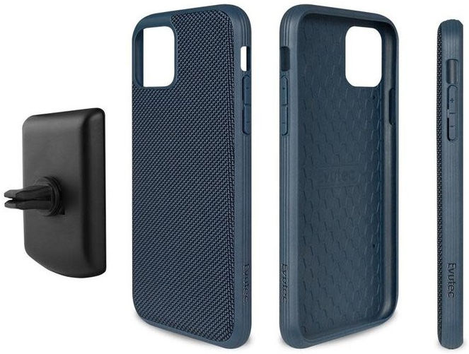 Evutec Apple iPhone 11 Pro Max Hoesje met Magnetische Autohouder Blauw afbeelding 4