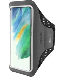 Mobiparts Comfort Fit Armband Samsung Galaxy S21 FE Sporthoesje Zwart