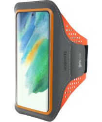 Mobiparts Comfort Fit Armband Samsung Galaxy S21 FE Sporthoesje Oranje