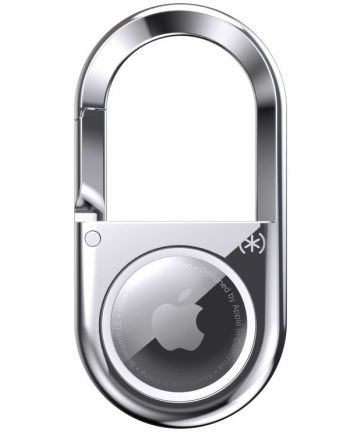 Speck Presidio Apple AirTag Sleutelhanger Karabijnen Haak Zilver Hoesjes