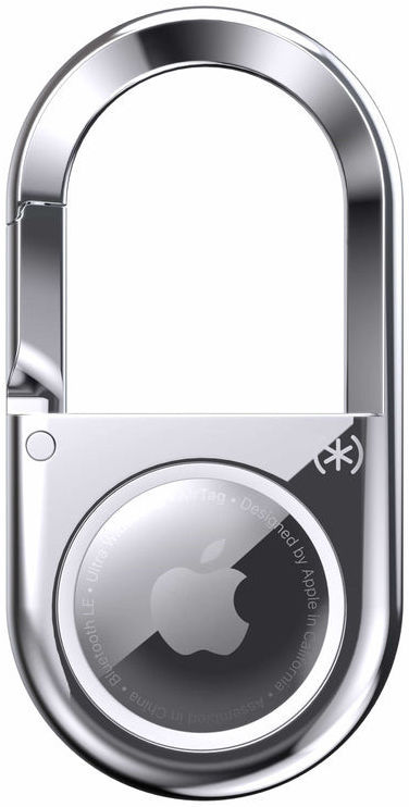 Speck Presidio Apple AirTag Sleutelhanger Karabijnen Haak Zilver afbeelding 1