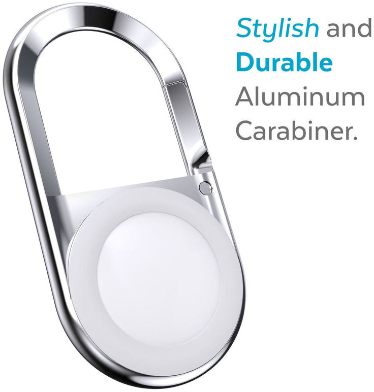 Speck Presidio Apple AirTag Sleutelhanger Karabijnen Haak Zilver afbeelding 2