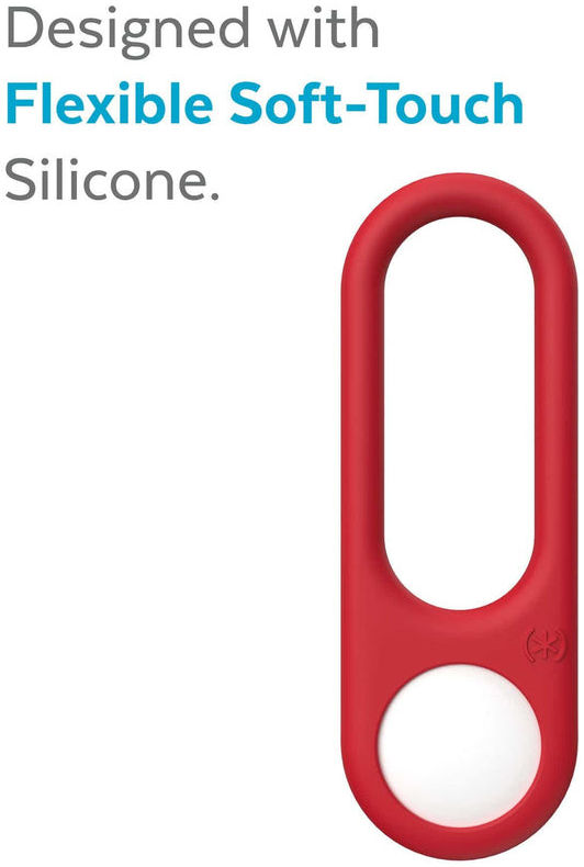 Speck Presidio SiliLoop Apple AirTag Hanger met Lus Bevestiging Rood afbeelding 4