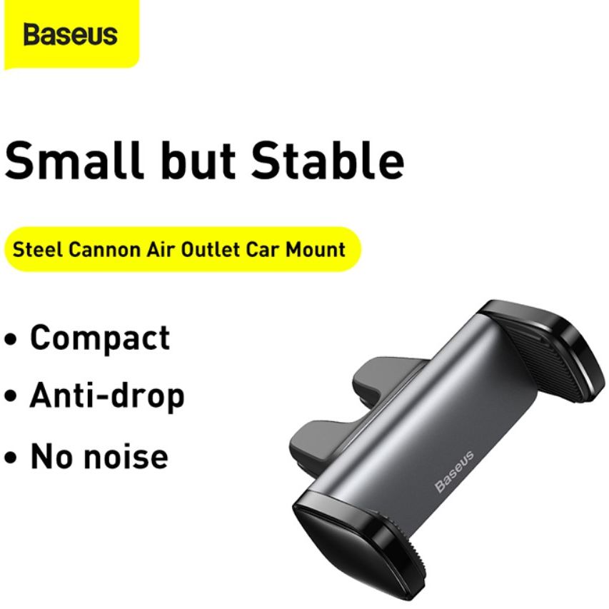 Baseus Universele Ventilatierooster Telefoonhouder voor Auto Zilver afbeelding 10