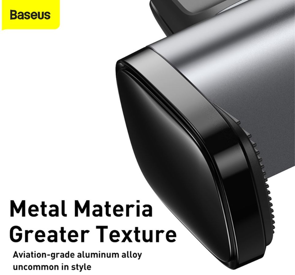 Baseus Universele Ventilatierooster Telefoonhouder voor Auto Zilver afbeelding 9