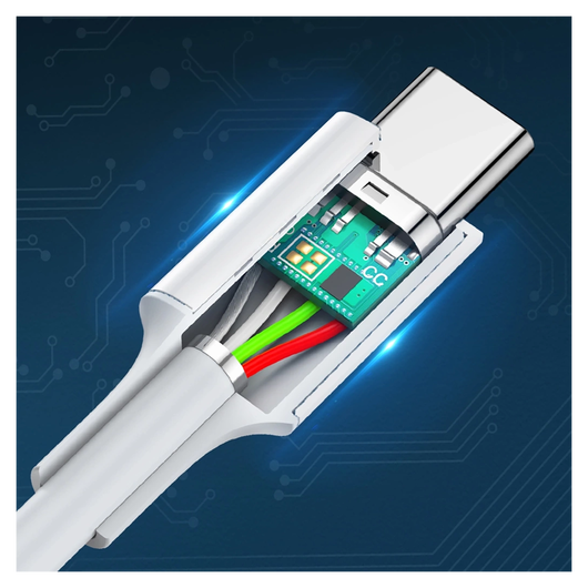 UGREEN USB-C naar USB-C Kabel 60W Data en Oplaadkabel 1.5M Wit afbeelding 5