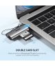 UGREEN USB-C 3.1 naar SD / Micro-SD (TF) Kaartlezer Grijs