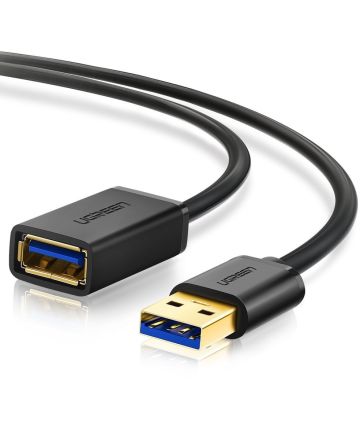UGREEN USB-A Male naar USB-A Female Verleng Kabel 2 Meter Zwart Kabels