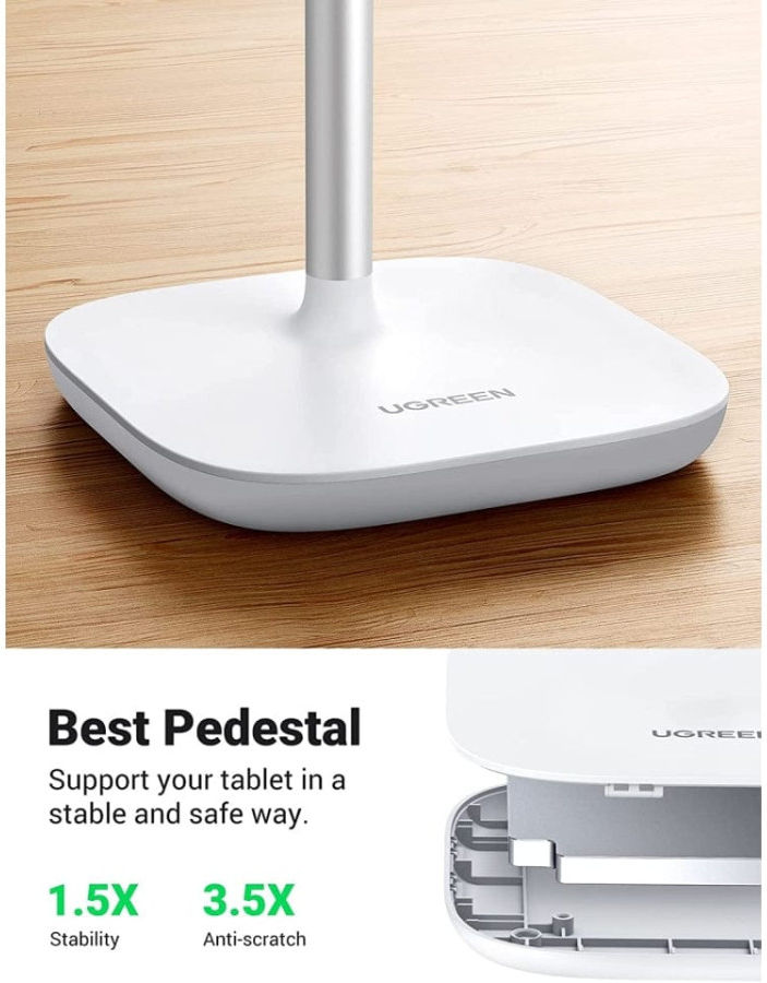 UGREEN Universele Verstelbare Telefoon Bureau Houder Wit afbeelding 3