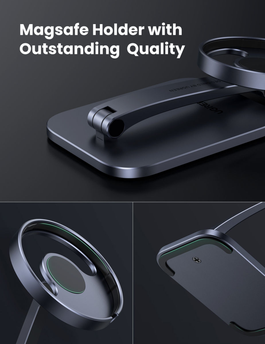 UGREEN Apple MagSafe Opvouwbare Verstelbare Aluminium Bureauhouder afbeelding 6
