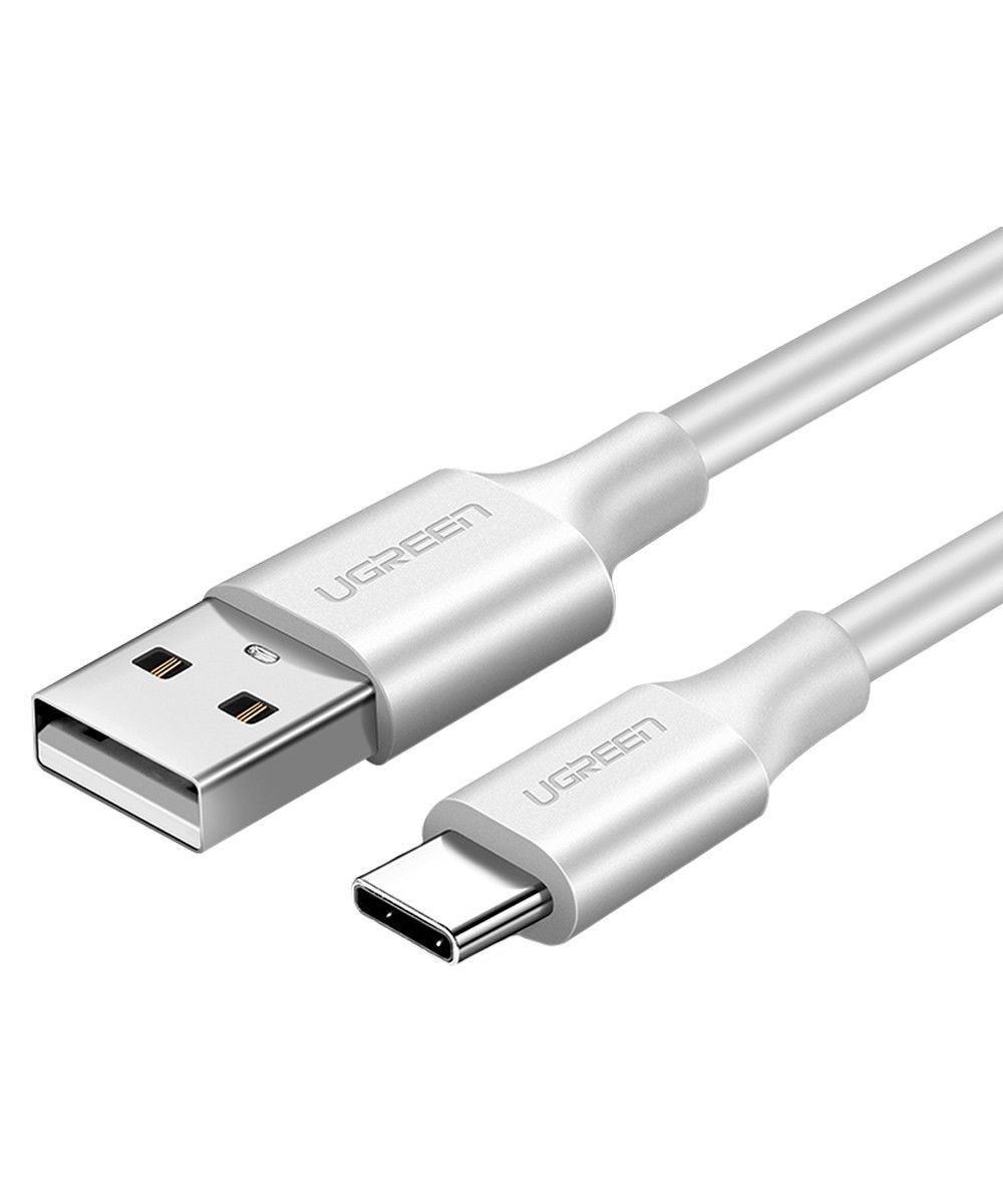 UGREEN USB-A naar USB-C Kabel 2.4A Fast Charge 2 Meter Wit afbeelding 2