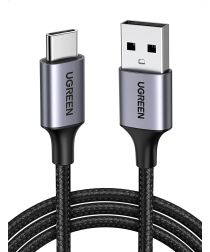 UGREEN Gevlochten USB-A naar USB-C Kabel 3A Fast Charge 3 Meter Zwart