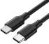 UGREEN USB-C naar USB-C Kabel 3A Fast Charge 1.5 Meter Zwart afbeelding 1