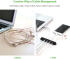 UGREEN Bureau Organizer voor Kabels / Kabelklem 2-Pack Zwart afbeelding 9