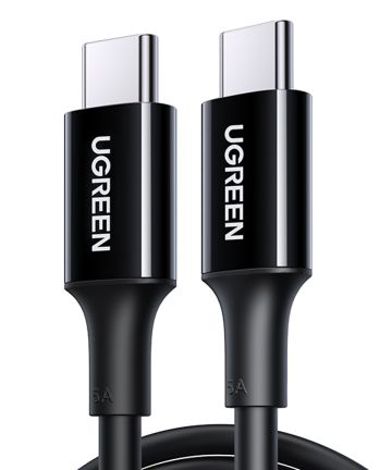 UGREEN USB-C naar USB-C Kabel voor Opladen en Data 100 Watt 1m Zwart Kabels