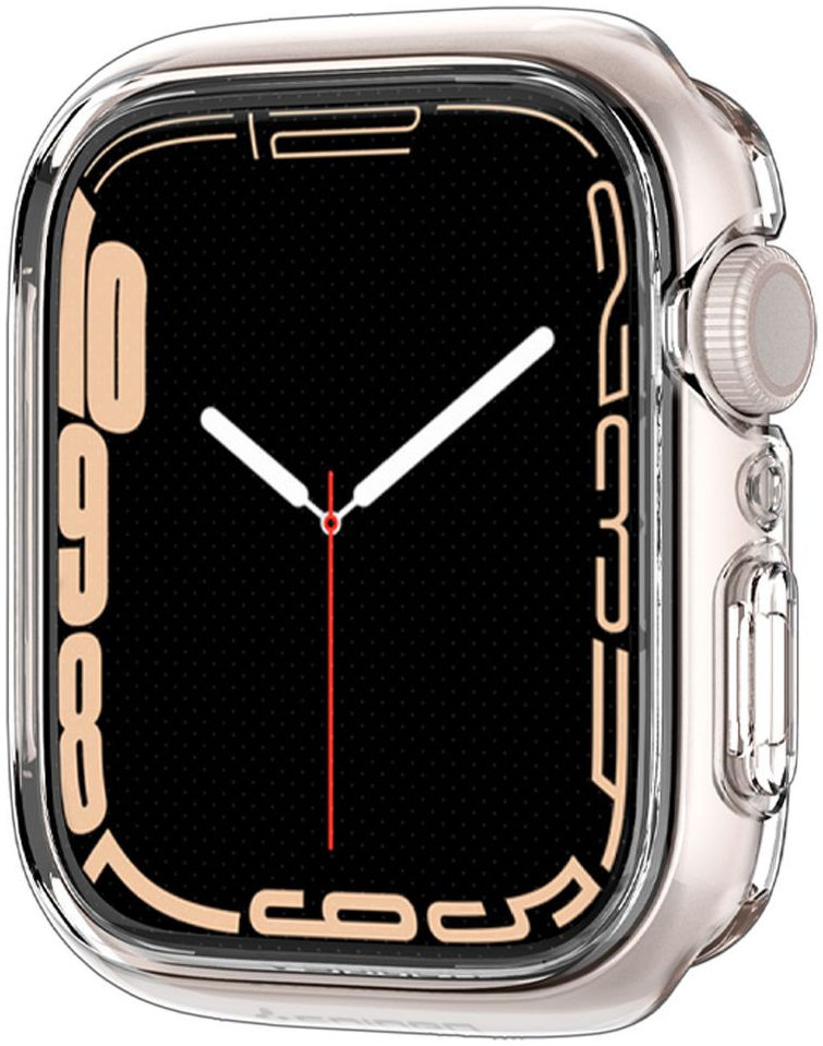 Spigen Ultra Hybrid Apple Watch 7 / 8 / 9 41MM Case Full Screen Clear afbeelding 13
