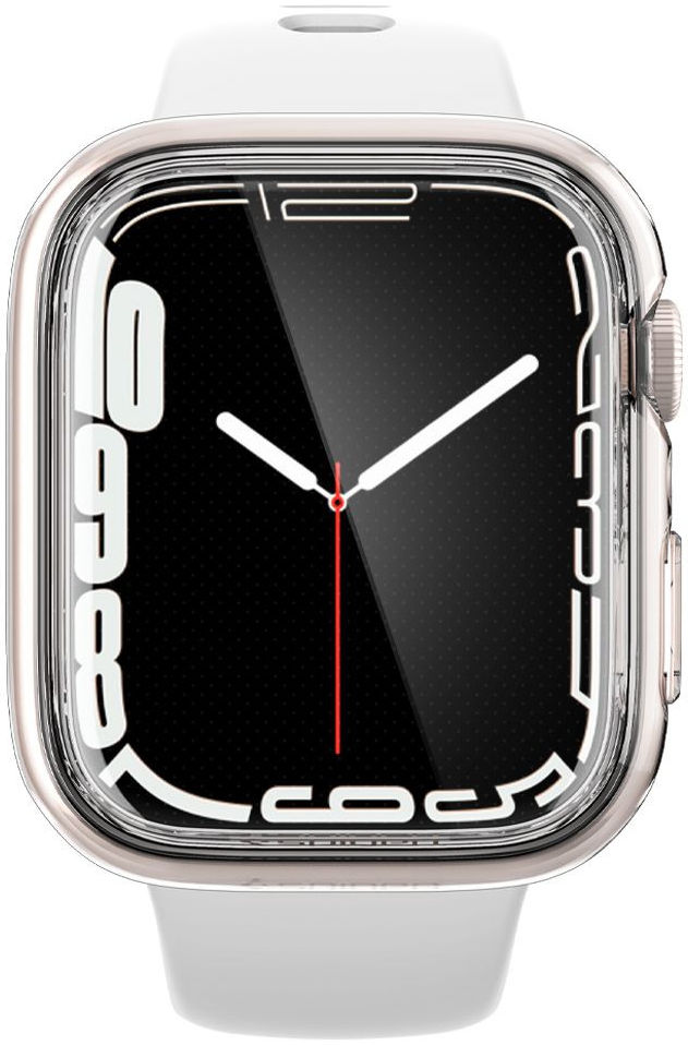Spigen Ultra Hybrid Apple Watch 7 / 8 / 9 41MM Case Full Screen Clear afbeelding 4