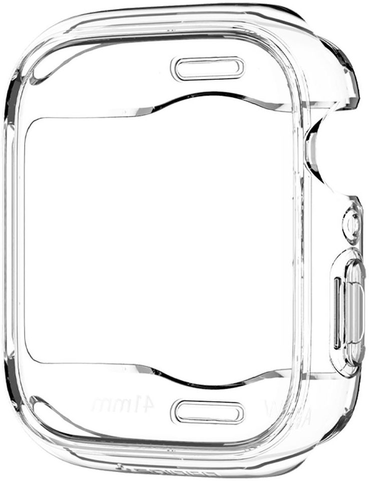 Spigen Ultra Hybrid Apple Watch 7 / 8 / 9 41MM Case Full Screen Clear afbeelding 9