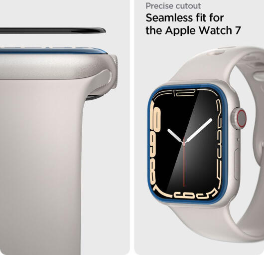 Spigen ProFlex - Apple Watch 7/8/9 45MM Screen Protector + Installatie (2-Pack) afbeelding 5
