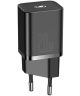 Baseus Snellader 20W PD + USB-C naar Apple Lightning Kabel 1M Zwart