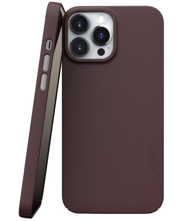 Nudient Thin Case V3 Apple iPhone 13 Pro Max Hoesje met MagSafe Rood Hoesjes