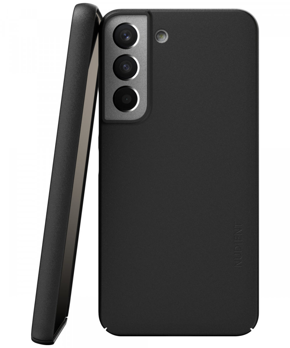 Nudient Thin Case V3 Samsung Galaxy S22 Hoesje Back Cover Zwart afbeelding 1