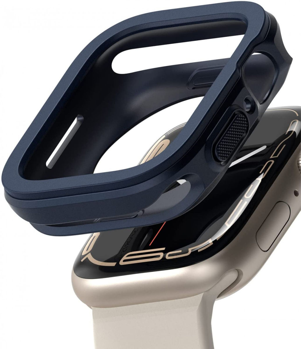 Ringke Air Sports Apple Watch 45MM / 44MM Hoesje TPU Blauw afbeelding 1