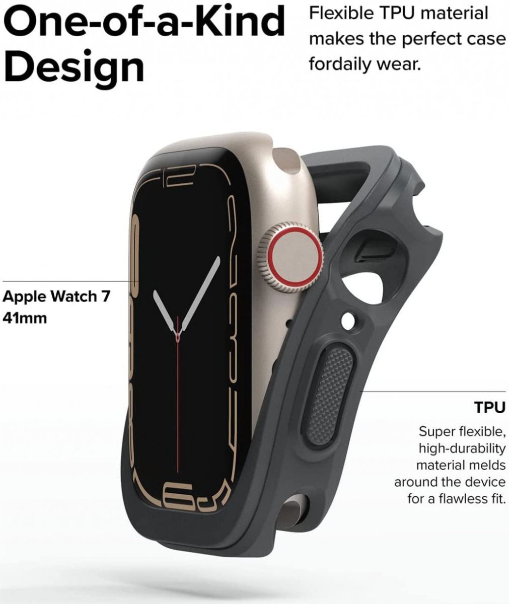 Ringke Air Sports Apple Watch 41MM / 40MM Hoesje TPU Grijs afbeelding 4