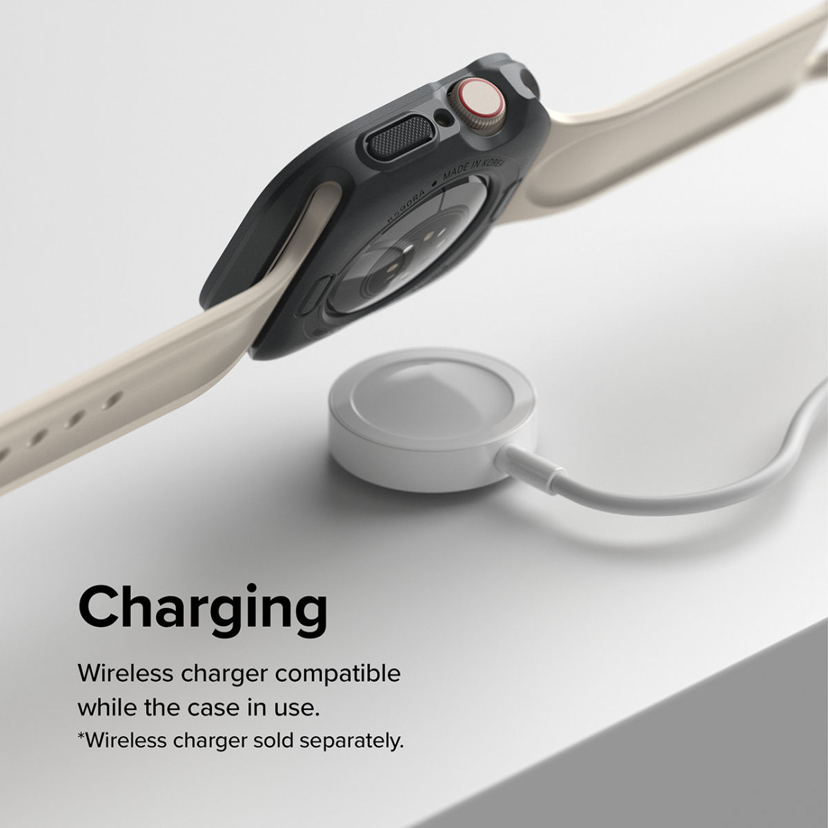 Ringke Air Sports Apple Watch 41MM / 40MM Hoesje TPU Grijs afbeelding 7