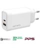 4smarts VoltPlug 45W USB-A QC en USB-C Power Delivery Adapter Wit