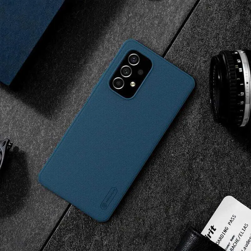 Nillkin Super Frosted Shield Samsung Galaxy A53 Hoesje Blauw afbeelding 7