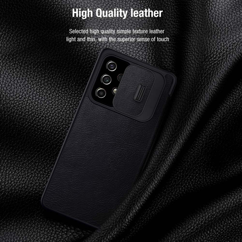 Nillkin Qin Samsung Galaxy A53 Hoesje Book Case Camera Slider Zwart afbeelding 8