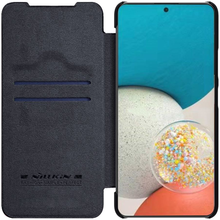 Nillkin Qin Samsung Galaxy A53 Hoesje Book Case Camera Slider Zwart afbeelding 2