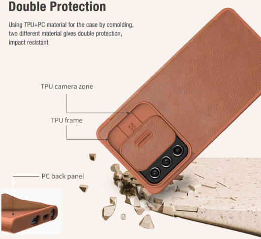 Nillkin Qin Samsung Galaxy A53 Hoesje Book Case Camera Slider Zwart afbeelding 6