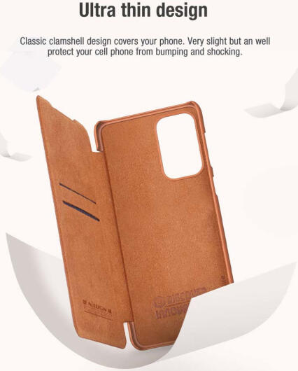Nillkin Qin Samsung Galaxy A53 Hoesje Book Case Camera Slider Zwart afbeelding 9