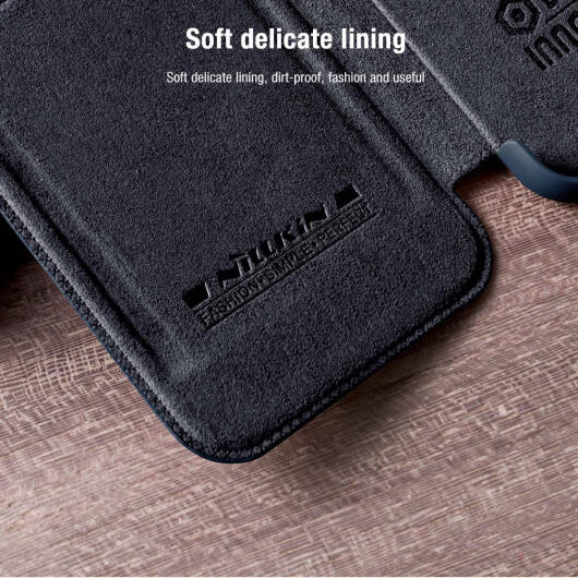 Nillkin Qin Samsung Galaxy A53 Hoesje Book Case Camera Slider Zwart afbeelding 11