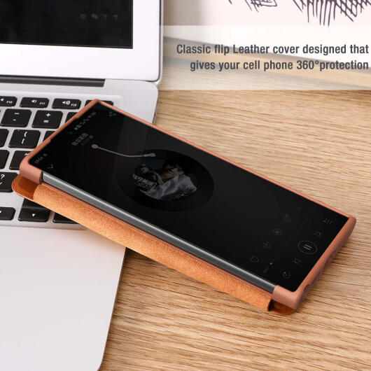 Nillkin Qin Samsung Galaxy A53 Hoesje Book Case Camera Slider Zwart afbeelding 13