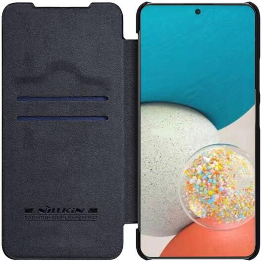 Nillkin Qin Samsung Galaxy A53 Hoesje Book Case Camera Slider Zwart afbeelding 2
