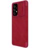 Nillkin Qin Samsung Galaxy A53 Hoesje Book Case Camera Slider Rood