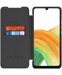 Nillkin Qin Samsung Galaxy A33 Hoesje Wallet Book Case Zwart