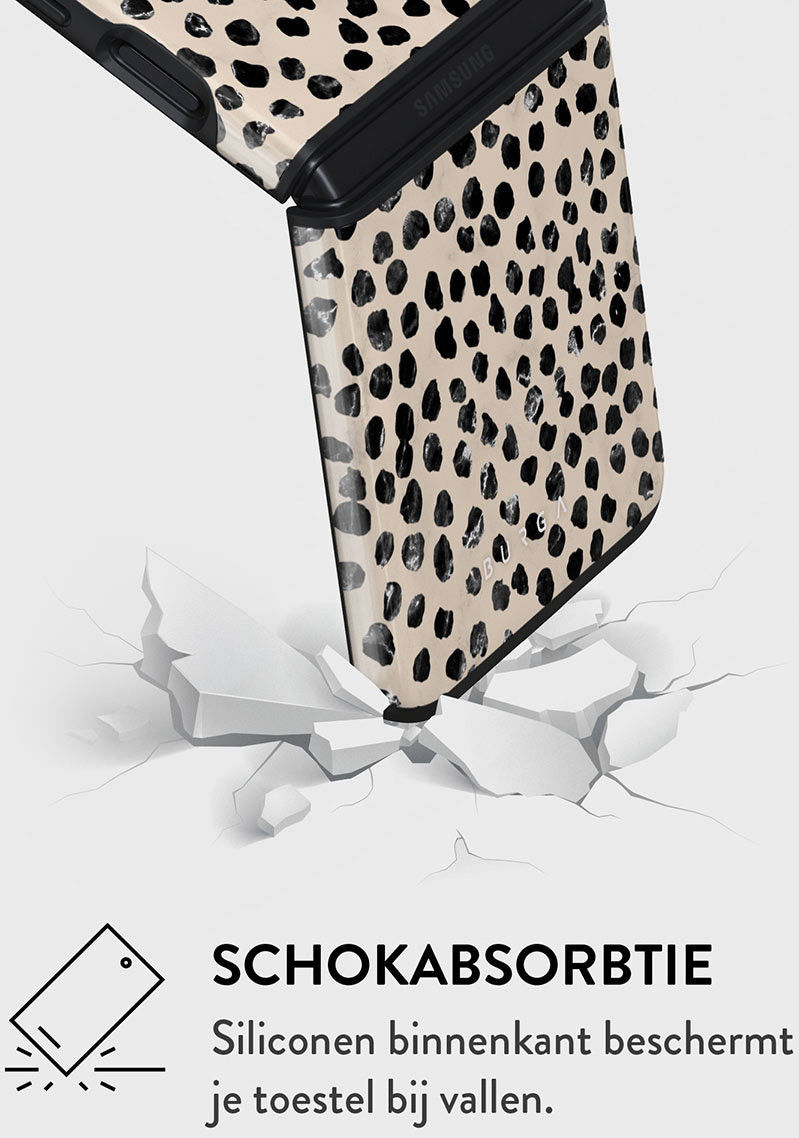 Burga Tough Case Samsung Galaxy Z Flip 3 Hoesje Almond Latte afbeelding 4