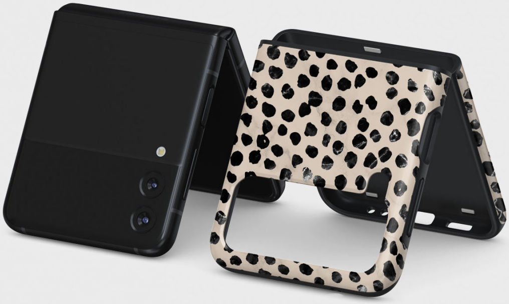 Burga Tough Case Samsung Galaxy Z Flip 3 Hoesje Almond Latte afbeelding 5