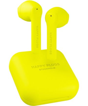 Happy Plugs Air 1 Go Draadloze Bluetooth Oordopjes Geel Headsets