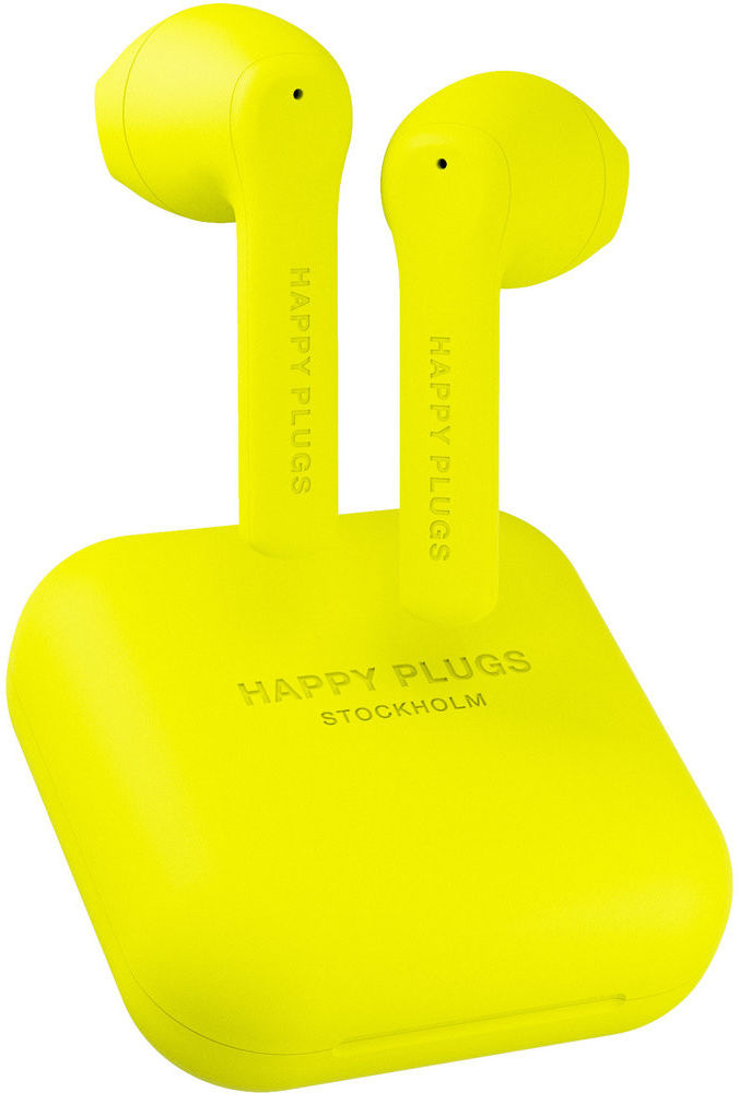 Happy Plugs Air 1 Go Draadloze Bluetooth Oordopjes Geel afbeelding 1